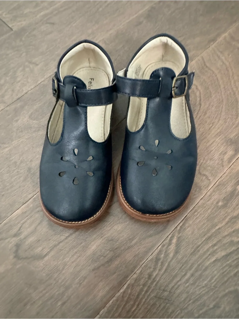 Felix & Flora Navy T-Strap Mary Jane Dress Shoes for Kids